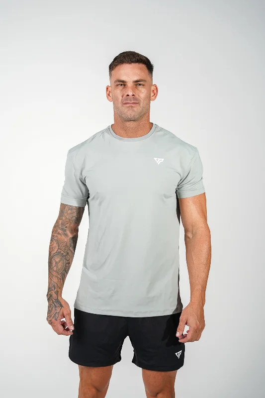 KTP MEN'S HI TECH DRY FIT TEE - LIGHT GREY