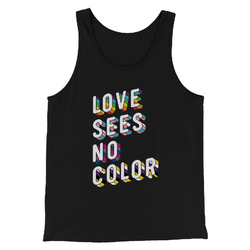 Love Sees No Color Men/Unisex Tank Top