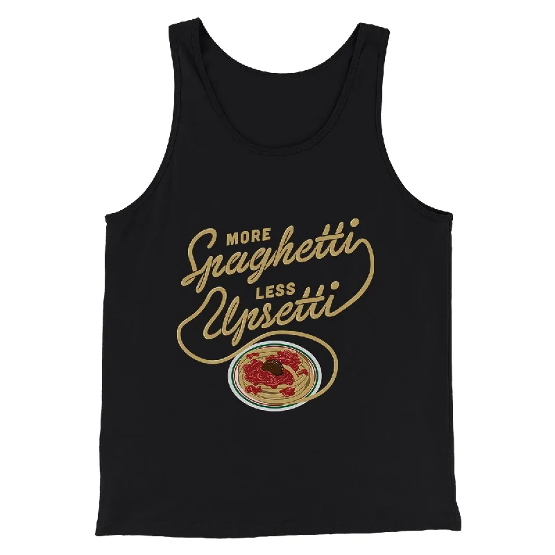 More Spaghetti Less Upsetti Men/Unisex Tank Top