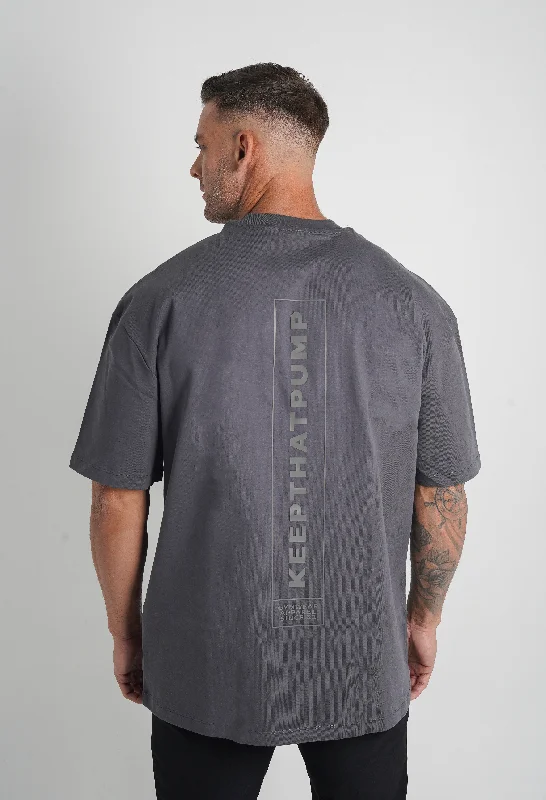 Pump Series 1 Oversized T Shirt - Charcoal