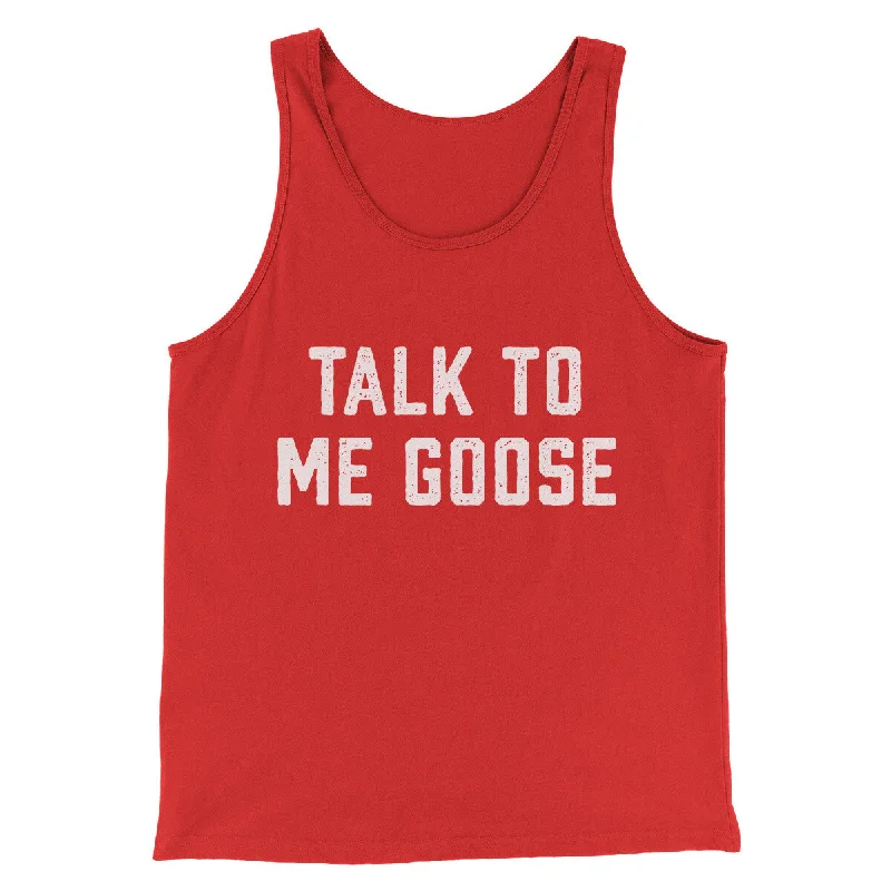 Talk To Me Goose Funny Movie Men/Unisex Tank Top