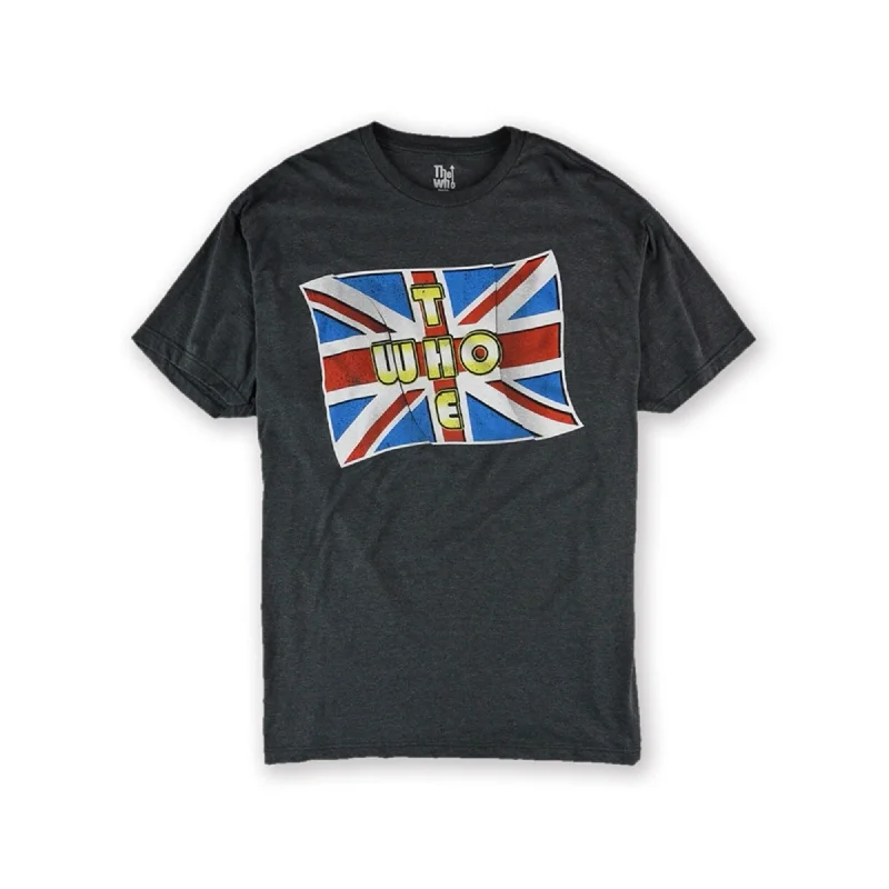 The Who Mens Flag Graphic T-Shirt, Grey, Small