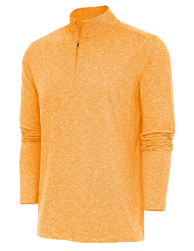 Antigua: Men's Essentials 1/4 Zip Pullover - TN Orange Heather Hunk 104958