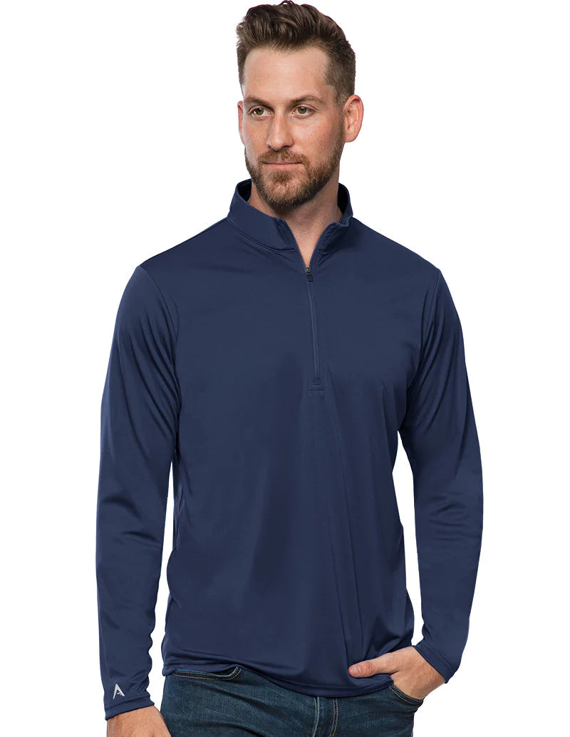 Antigua: Men's Essentials 1/4 Zip Pullover - Tribute Navy 104644