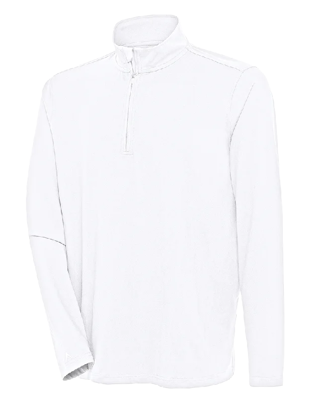 Antigua: Men's Essentials 1/4 Zip Pullover - White Hunk 104958