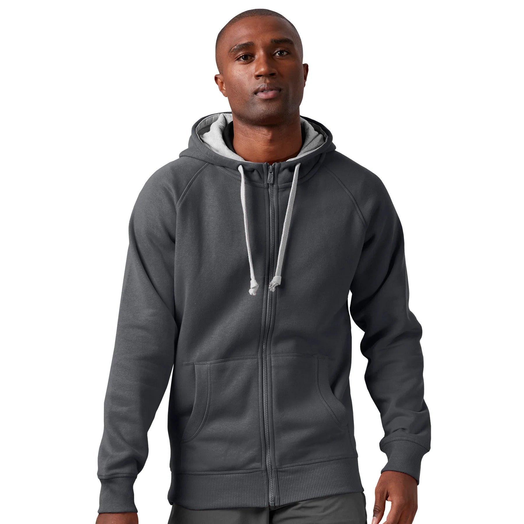 Antigua: Men's Essentials Full Zip Jacket - Victory Charcoal 101183