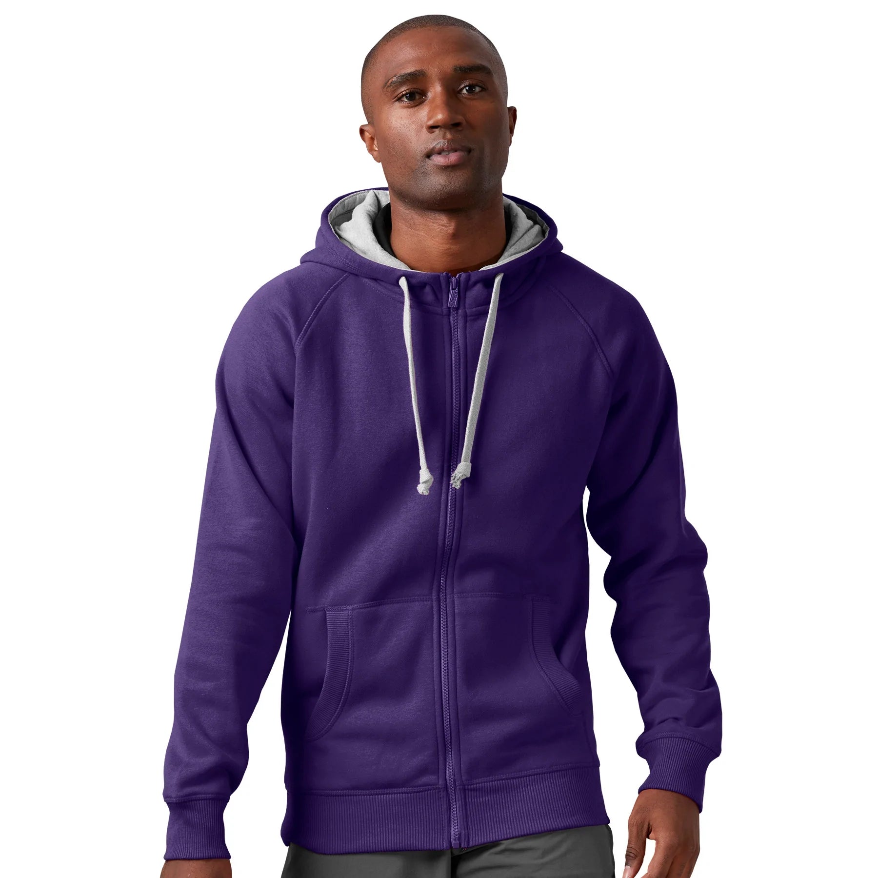 Antigua: Men's Essentials Full Zip Jacket - Victory Dark Purple 101183