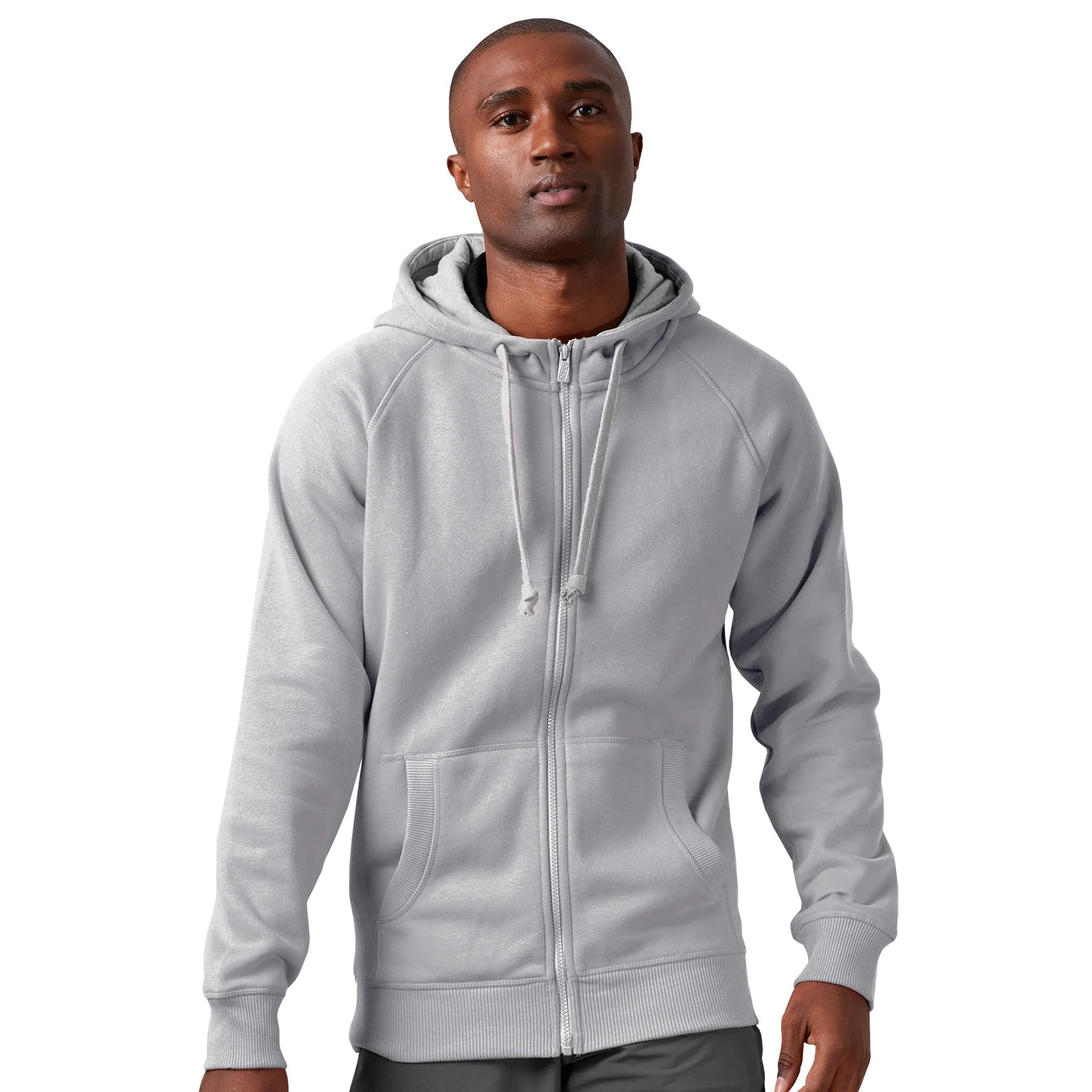 Antigua: Men's Essentials Full Zip Jacket - Victory Grey Heather 101183