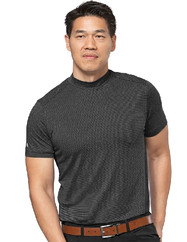 Antigua: Men's Anywhere Essentials Polo - Black/Grey Heather 104699 (Size XL) SALE